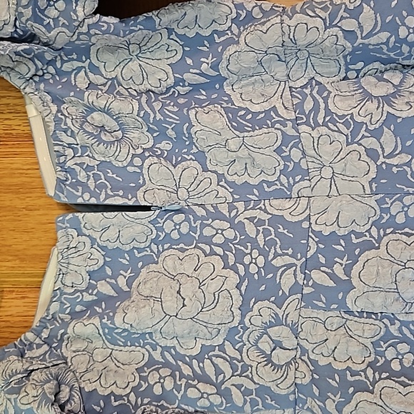 Sollinarry Mini On or Off Shoulder Dress Sz. M NWT Puffy Sleeve V neck stunner - Picture 6 of 8